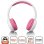 Lenco HP-010PK Auriculares con Cable para Niños Rosa