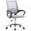 Home Heavenly Silla escritorio juvenil NALA giratoria y regulable en altura tapizada tejido 3D Gris