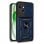 Capa de anel rígido marinho legal para iPhone 15 Plus