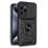 Étui rigide noir cool avec anneau pour iPhone 15 Pro