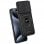 Étui rigide noir cool avec anneau pour iPhone 15 Pro