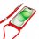 Cool Funda Cordón Liso Rojo para iPhone 15 Plus