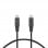 Câble Ksix USB-C vers USB-C 60W 2m Tressé Noir