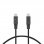 Ksix Cable de Carga Trenzado USB-C a USB-C PD Carga Ultra Rápida 60W 1m Negro