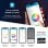 Ksix Glory SmartLED Plafon com Altifalante 5W RGB+CCT Integrado 6200Lm 58W Branco