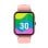Montre Connectée DCU Curved Glass Pro Bluetooth 42mm Écran Tactile HD Rose IP67 SpO2 Sommeil