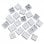 Newskill Serike V2 Keycap Set Pack de Personalização de Teclas Branco para Teclados Mecânicos
