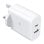 Caricabatterie di rete Ksix UK GaN PD a ricarica rapida 45 W USB-C+USB-A Bianco