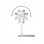 Supporto per caricabatterie da tavolo Ksix Magcharge compatibile con Magsafe in alluminio