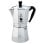 Cafetera Italiana Bialetti Moka Express 12 Tazas 0.775L Aluminio Plata Negro