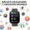 Amazfit Bip 5 Bluetooth GPS 1,91'' Weiß Armband Weiß IP68 SpO2 Pulsmesser