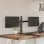 VidaXL Soporte para Monitor Doble Vesa 75/100 Mm Acero Negro