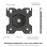 Onkron D121E-B Soporte Monitor 13"-34", 8kg max, VESA 75x75-100x100, Articulado, Negro