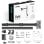 Onkron D121E-B Soporte Monitor 13"-34", 8kg max, VESA 75x75-100x100, Articulado, Negro