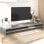 VidaXL Suporte de Madeira Contraplacado para Monitor Cinzento