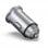 Vention FFFH0 Cargador de Coche 1xUSB-C + 1xUSB-A PD/QC4.0/QC3.0 30W Aleación de Aluminio Gris