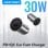 Vention FFFH0 Cargador de Coche 1xUSB-C + 1xUSB-A PD/QC4.0/QC3.0 30W Aleación de Aluminio Gris