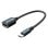 Vention CCSBB Cabo OTG USB 2.0 Tipo C Macho para USB Tipo A Fêmea 15cm Preto