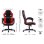 Sense7 Prism Tela Silla Gaming Negra/Roja