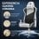 SENSE7 Spellcaster Senshi Edition Silla Gaming de Ecopiel Ergonómico Soporte Lumbar Blanco