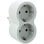 Legrand Adaptador 2x Schuko Blanco