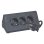 Multiprise Legrand avec support tablette 3x Schuko + 2x USB 1,5m Noir