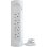 Legrand 4x Presa multipla Schuko ad angolo speciale per cucina 1m Bianco