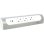Legrand Multiprise 3x Schuko/USB-A/USB-C 1m Blanc/Aluminium
