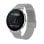 DCU Boulevard Bluetooth 43mm AMOLED Silber IP68 SpO2 Herzfrequenz Schlaftracking