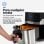 Friggitrice ad aria universale Blue Air Crispy 6006B da 6,5 litri nera/inossidabile