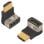 PcCom Essential Adaptador HDMI 8K 2.1 Macho a Hembra Acodado Tipo L Inverso
