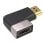 PcCom Essential Adaptador HDMI 8K 2.1 Macho a Hembra Acodado Tipo T Inverso
