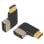 PcCom Essential Adaptador HDMI 8K 2.1 Macho a Hembra Acodado Tipo T Inverso