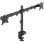 PcCom Essential Soporte 2 Monitores de 17-32" VESA 75x75/100x100 Máx 9Kg Negro