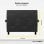 Poggiapiedi in pelle scamosciata Owlotech e tecnologia SoftFoam Inclinazione regolabile Comfort ergonomico 44x33 cm Nero