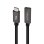 Cable Alargador USB-C Nanocable 4K/60Hz 20Gbps 0.5m Negro