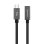 Nanocable USB-C-Verlängerungskabel 4K/60Hz Stecker/Buchse 1m Schwarz