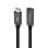 Nanocable Cable Alargador USB-C 4K/60Hz Macho/Hembra 1.5m Negro