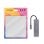 Nanocable Hub USB-C a 3 Puertos USB 3.0/H y 1 Puerto USB-C/H Aluminio 10cm Gris