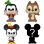 Funko Bitty Pop Disney Pack 4 Goofy/Chip/Minnie Mouse/Mysteriöse Figur