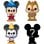 Funko Bitty Pop Disney Pack 4 Zauberer Mickey/Dale/Prinzessin Minnie/Mystery Figur