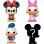 Funko Bitty Pop Disney Pack 4 Minnie Mouse/Daisy Duck/Donald Duck/Figurine Mystérieuse