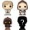 Funko Bitty Pop Star Wars Pack 4 Luke Skywalker/Obi-Wan Kenobi/Jawa/Figurine mystérieuse