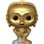 Funko Bitty Pop Star Wars Pack 4 Princesse Leia/R2-D2/C-3PO/Figurine Mystérieuse