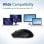 Mouse wireless USB Promate Breeze Nano Click silenzioso 6 pulsanti 1600 DPI nero