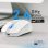 Promate Kitt Mouse ottico wireless ergonomico ricaricabile 6 pulsanti 1600 DPI bianco