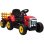 Homcom Tractor Eléctrico Con Remolque Para Niños 3-6 Años 136,5x50x52,5 Cm Rojo