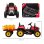 Homcom Tractor Eléctrico Con Remolque Para Niños 3-6 Años 136,5x50x52,5 Cm Rojo