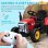 Homcom Tractor Eléctrico Con Remolque Para Niños 3-6 Años 136,5x50x52,5 Cm Rojo