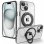 Cool Funda Ring Magnética Negro para iPhone 15